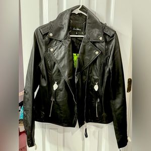 Sam Edelman genuine leather jacket size medium